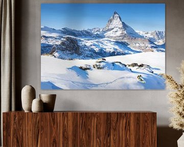 Ski Matterhorn Zermatt Schweiz von Menno Boermans