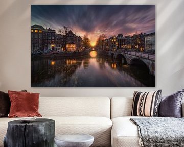 Amsterdam Prinsengracht Abend von Albert Dros