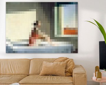 Pixel Art: Ochtend Gloed van JC De Lanaye