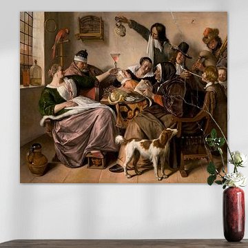 Soo geholt, socked after - Jan Steen