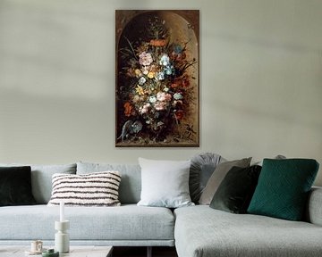 Groot bloemstilleven met keizerskroon, Roelant Saverij