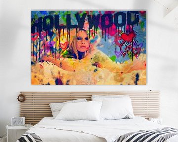 Brigitte Bardot Pop Art Collage - Hollywood van Felix von Altersheim