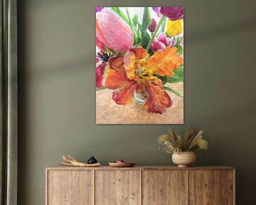 Tulips beauty van Nicky`s Prints