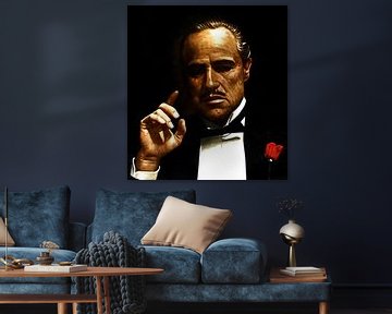 Schilderij Godfather Schilderij | Marlon Brando schilderij