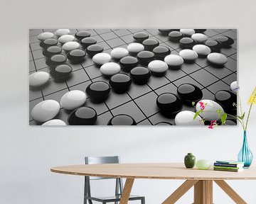 Go/Weiqi bordspel van Chrisjan Peterse