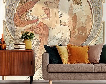 Poesie - Jugendstil Gemälde Mucha Jugendstil