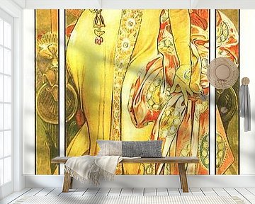 Schilderij Dranken - Grand Cremant - Art Nouveau Schilderij Mucha Jugendstil