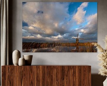 Typical Dutch Skies above windmill by Halma Fotografie