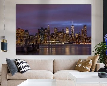 Manhattan Skyline van Rene Ladenius Digital Art