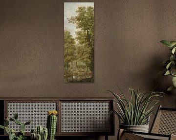 Drie behangselschilderingen van een Hollands landschap, Jurriaan Andriessen