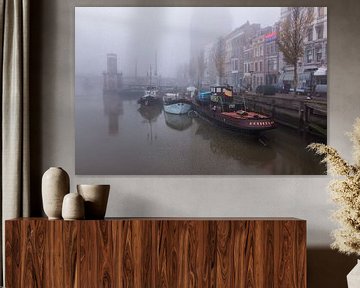 Rotterdam in de mist von Ilya Korzelius