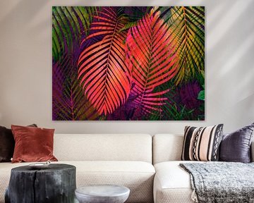 COLORFUL TROPICAL LEAVES  van Pia Schneider