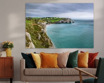 Chalk cliff near Étretat, Normandy by Gijs Rijsdijk