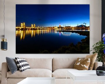 Evening view on the skyline of Kampen in Overijssel, The Netherlands by Sjoerd van der Wal Photography