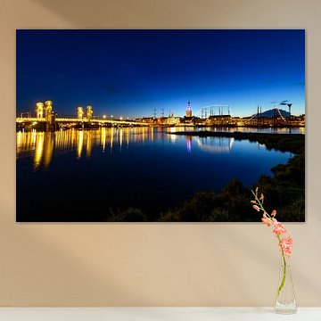 Evening view on the skyline of Kampen in Overijssel, The Netherlands by Sjoerd van der Wal Photography