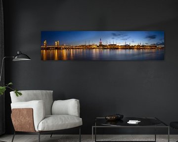 Evening view on the skyline of Kampen in Overijssel, The Netherlands by Sjoerd van der Wal Photography