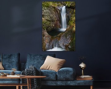 Prachtige waterval in het Bayerischer Wald, Duitsland. van Rob Christiaans