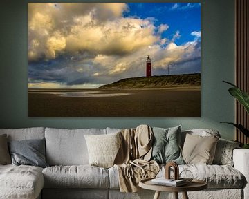 Sturm am Eierland-Leuchtturm | Texel von Ricardo Bouman