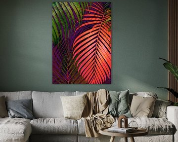 COLORFUL TROPICAL LEAVES no1 van Pia Schneider