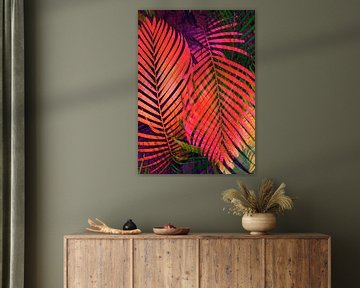 COLORFUL TROPICAL LEAVES no2  van Pia Schneider