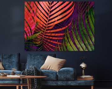 COLORFUL TROPICAL LEAVES no5  van Pia Schneider