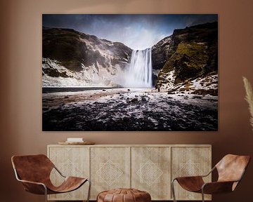 Skogafoss waterfall in Iceland sur Marcel Alsemgeest