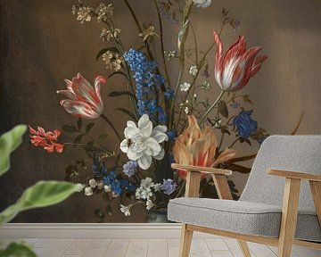 Balthasar van der Ast, Blumen in Wan-Li-Vase und Muscheln