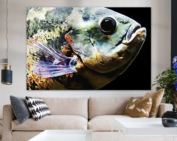 Mooi gekleurde vis (close-up) van Art by Jeronimo