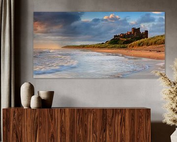 Château de Bamburgh, Northumberland, Angleterre sur Henk Meijer Photography