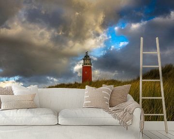 Eierland Lighthouse behind the Texel dunes by RB-Photography