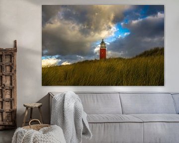Eierland Leuchtturm hinter den Texel Dünen von Ricardo Bouman