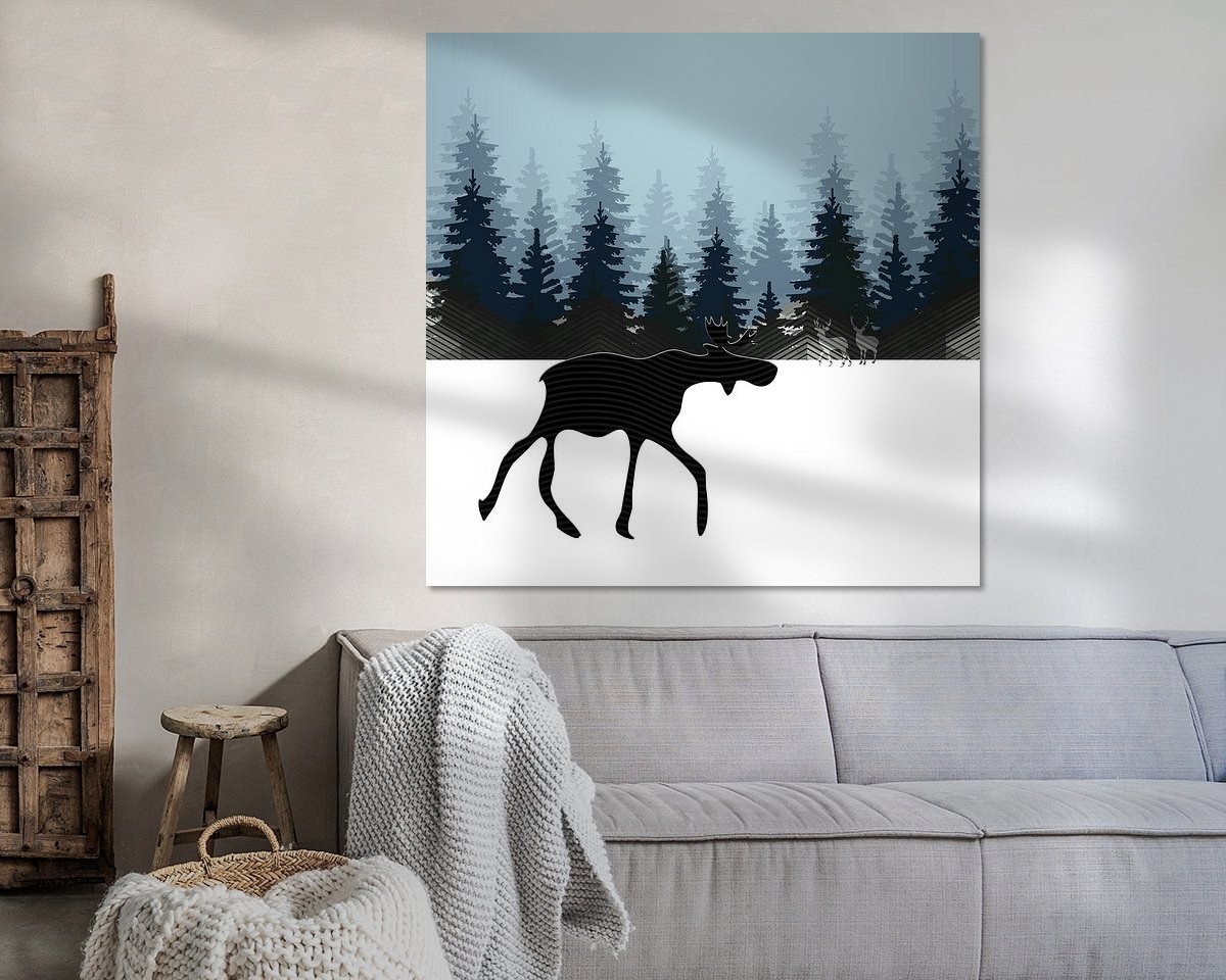Example of the artwork in a room