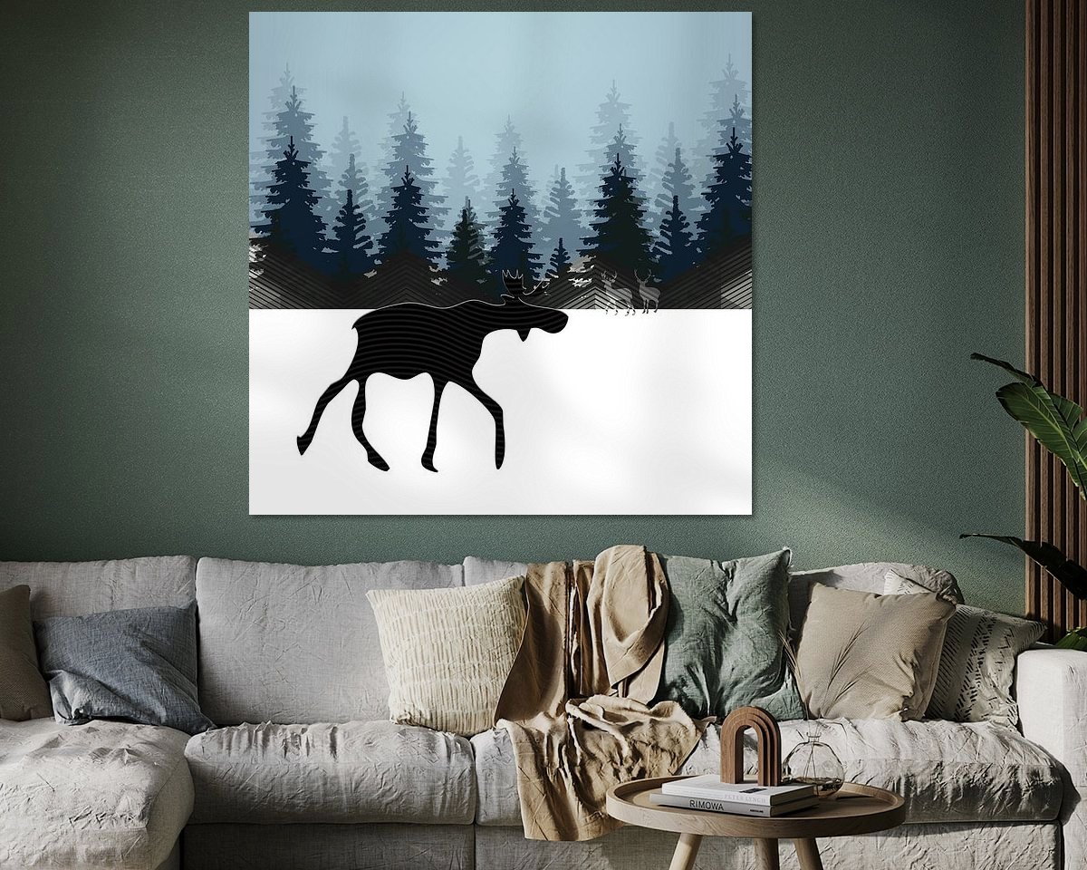 Example of the artwork in a room