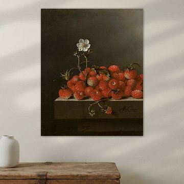 Adriaen Coorte, Stillleben mit Walderdbeeren