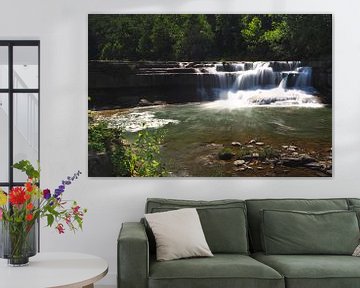 De Lower Taughannock Falls in New York State van Wilco Berga