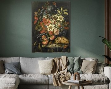 Stilleben mit Blumen und Früchten, Ottmar Elliger (I)