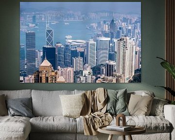 Hong Kong from above by Inge van den Brande