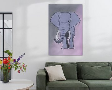 Imposing but sweet elephant