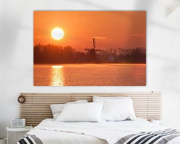 Windmill at Sunrise by Volt