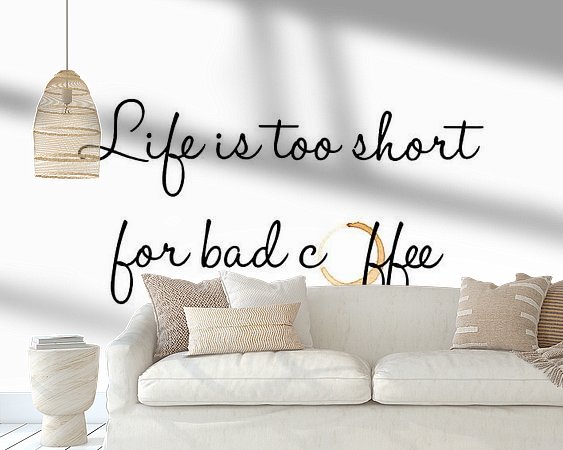 Example of the artwork in a room