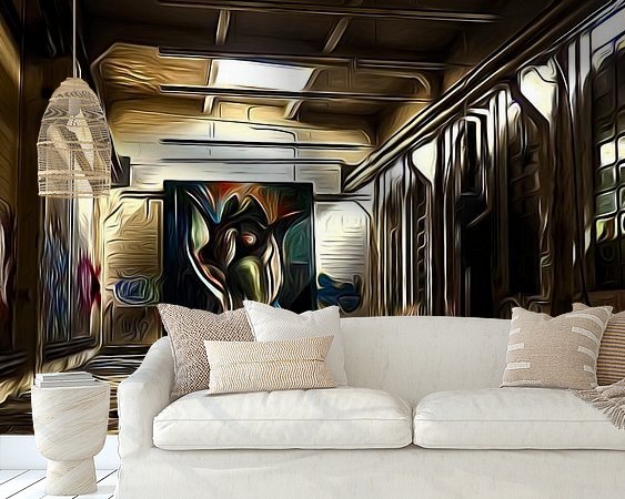 Example of the artwork in a room