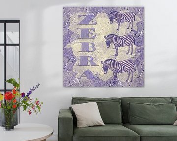 Zebra - purple
