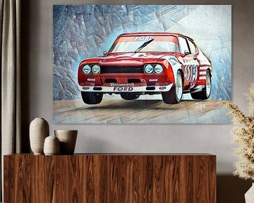 Ford Capri sur JiPé digital artwork