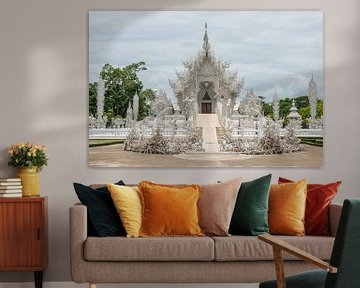 Weißer Tempel in Thailand von Richard van der Woude