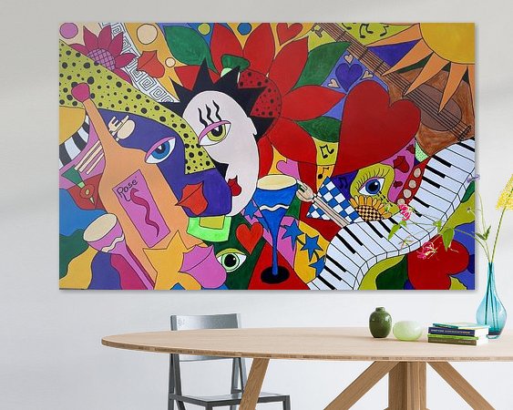 Example of the artwork in a room