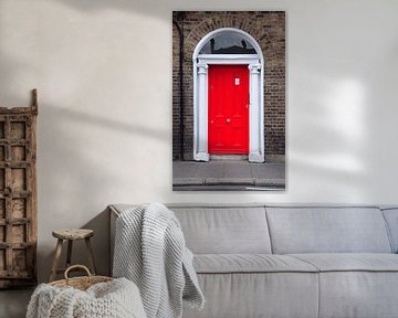 Rode deur in Dublin. von Edward Boer