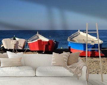 Die farbigen Fischerboote von Cornelis (Cees) Cornelissen