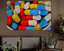 Example of the artwork in a room