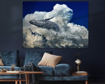 Wale in clouds by Sarah Richter
