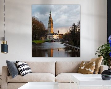 De grote kerk in Breda, Noord Brabant van Jos Pannekoek